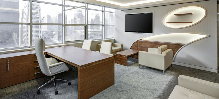 a modern office space